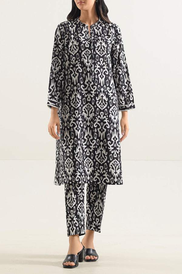 Printed Strip Lawn Stitched 2 Piece (Shirt/Trouser)