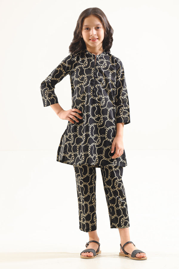Printed Lawn Stitched 2 Piece (Shirt/Trouser)  For Kids