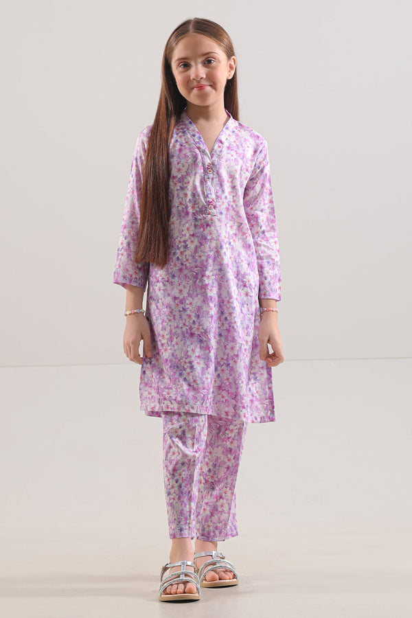 Printed Silk Touch Stitched Shirt/trouser For Kids