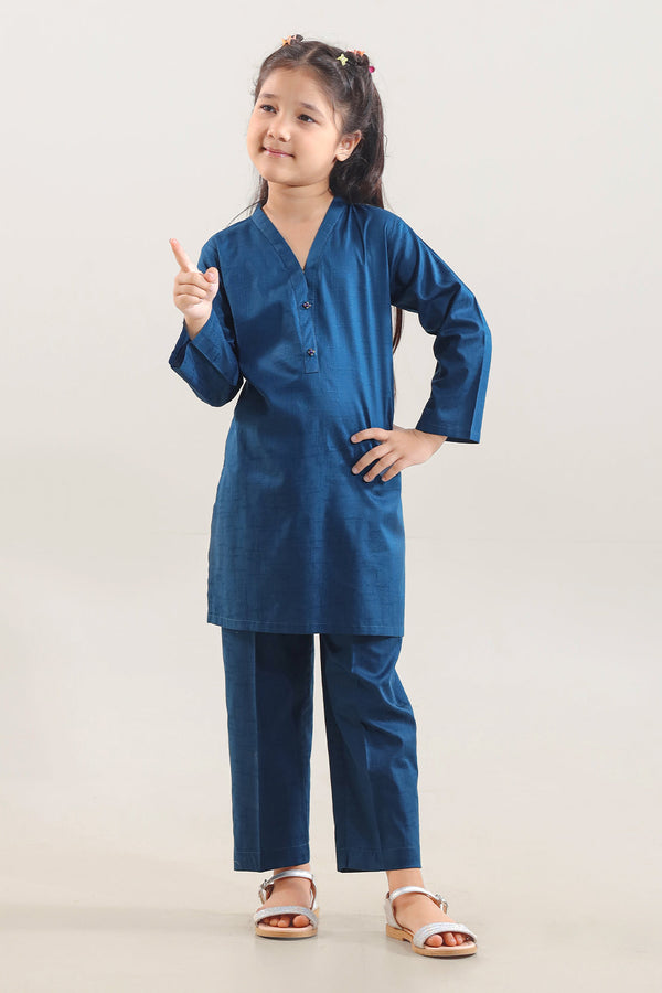 Stitched Smooth Flow Shirt/trouser For Kids