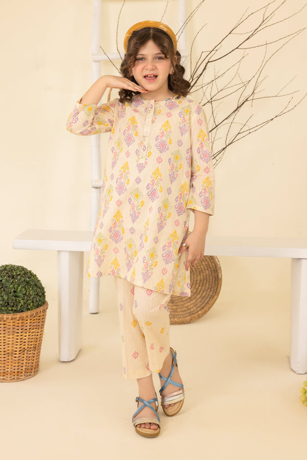 Printed Lawn Stitched 2 Piece (Shirt/Trouser)  For Kids