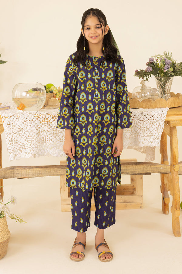 Printed Lawn Stitched 2 Piece (Shirt/Trouser)  For Kids