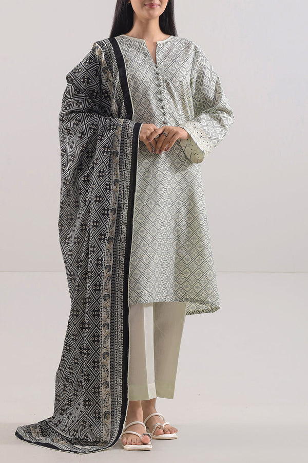 Printed Lawn Stitched 3 Piece