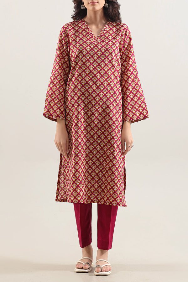 Printed Strip Lawn Stitched 2 Piece (Shirt/Trouser)