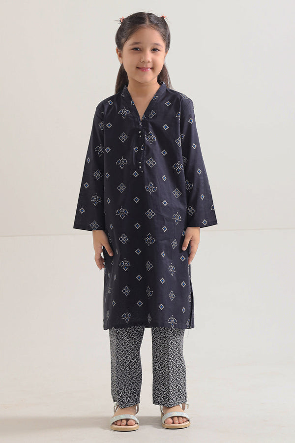 Printed Lawn Stitched 2 Piece (Shirt/Trouser)  For Kids