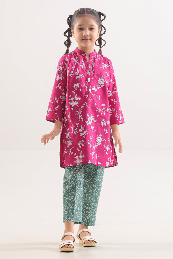 Printed Lawn Stitched 2 Piece (Shirt/Trouser) For Kids