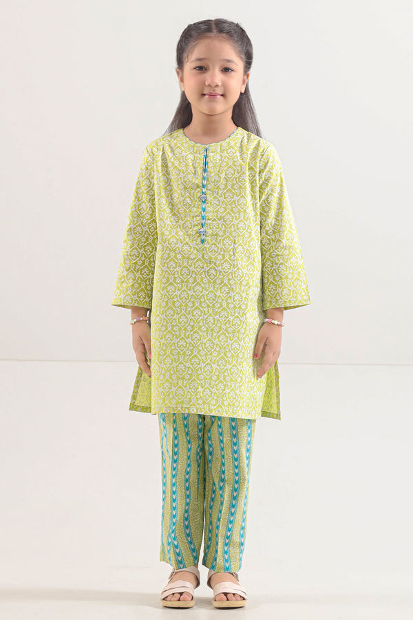 Printed Lawn Stitched 2 Piece (Shirt/Trouser) For Kids