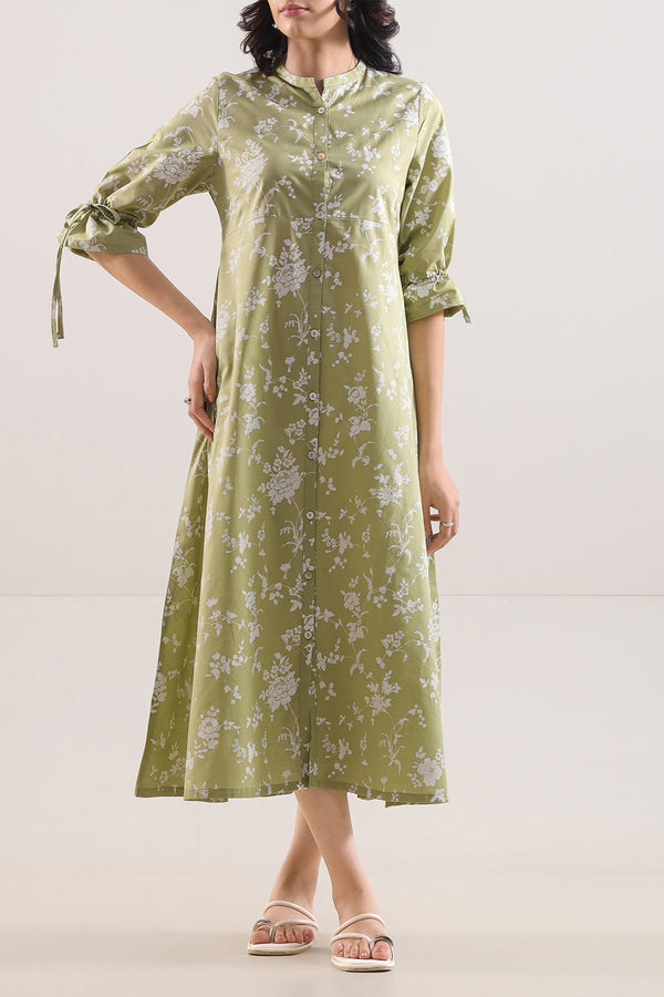 Printed Cambric Stitched Shirt