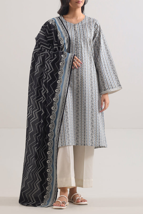 Printed Lawn Stitched 3 Piece