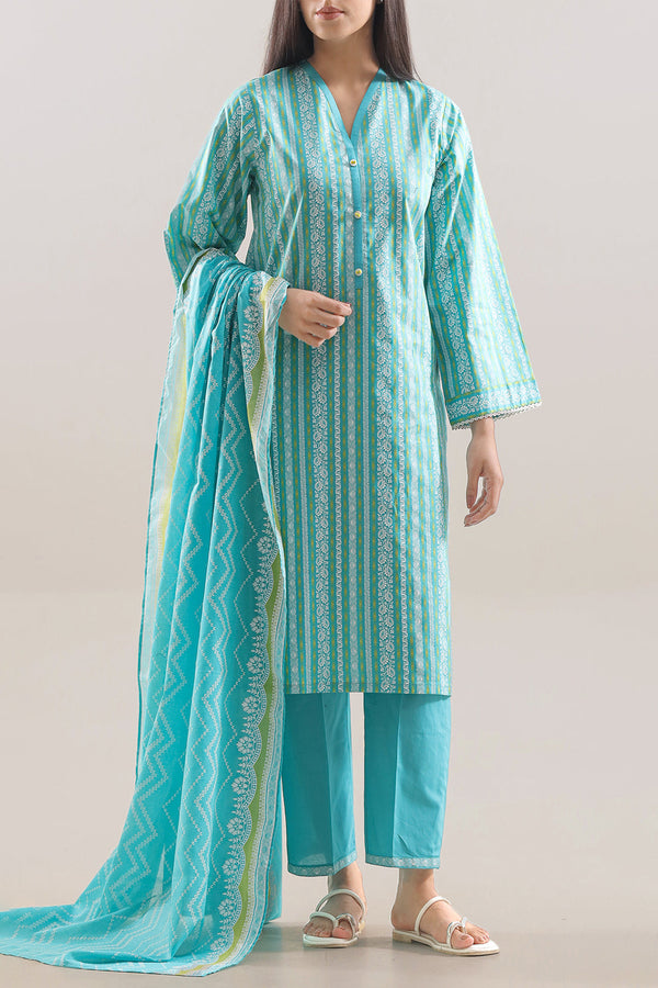 Printed Lawn Stitched 3 Piece