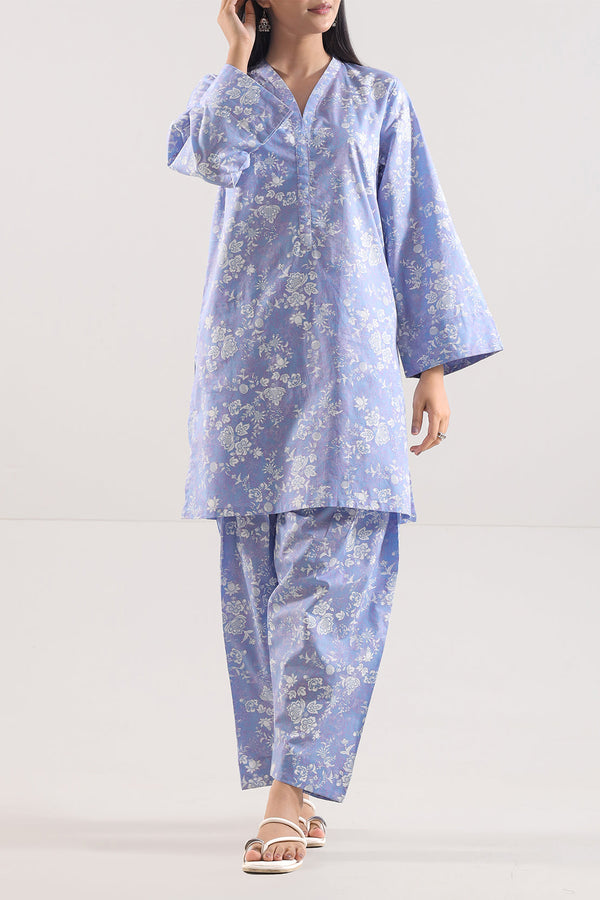 Printed Lawn Stitched 2 Piece (Shirt/Trouser)