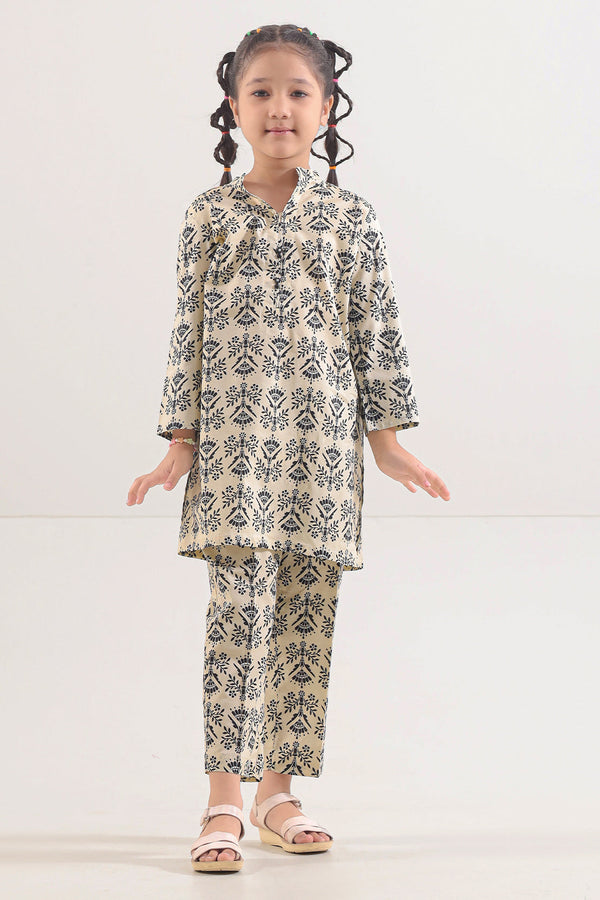 Printed Lawn Stitched 2 Piece (Shirt/Trouser) For Kids