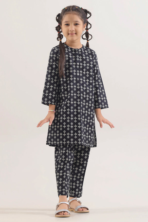 Printed Lawn Stitched 2 Piece (Shirt/Trouser) For Kids