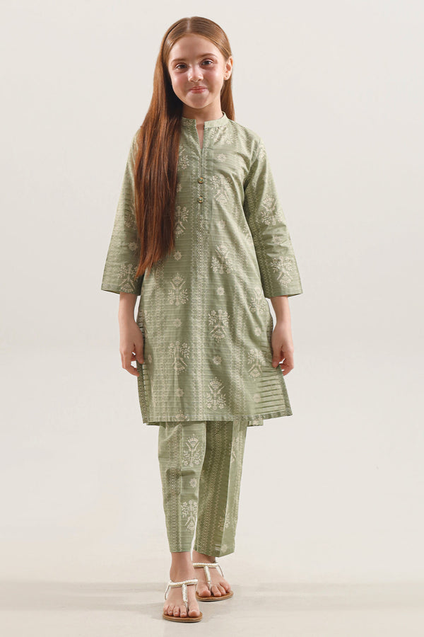 Printed Lawn Stitched Shirt/trouser For Kids