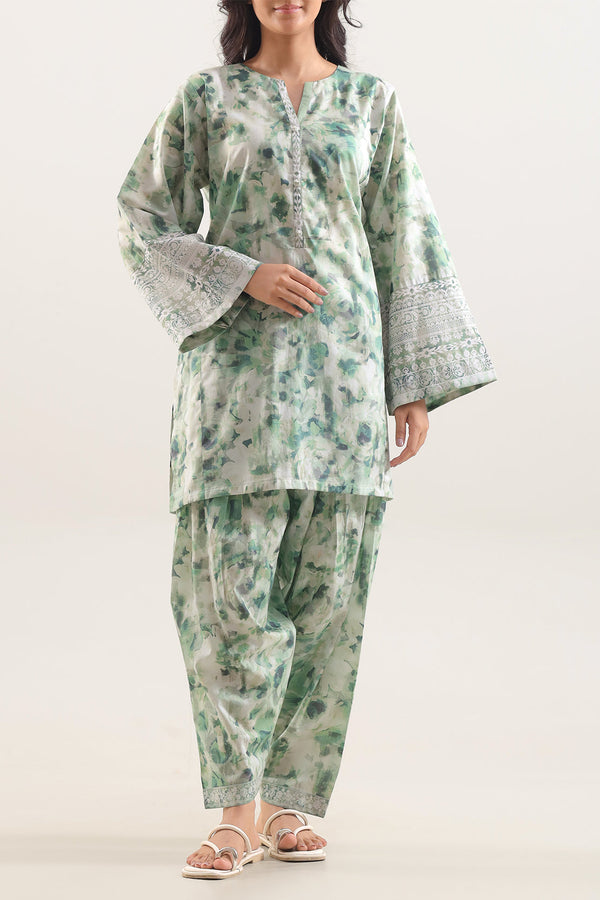 Printed Lawn Stitched 2 Piece (Shirt/Trouser)