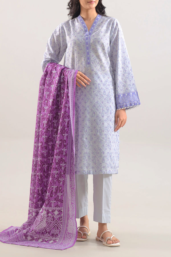 Printed Lawn Stitched 3 Piece