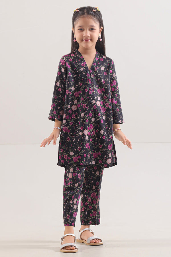 Printed Silk Touch Stitched Shirt/trouser For Kids