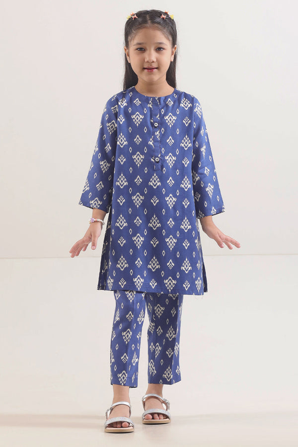 Printed Silk Touch Stitched Shirt/trouser For Kids