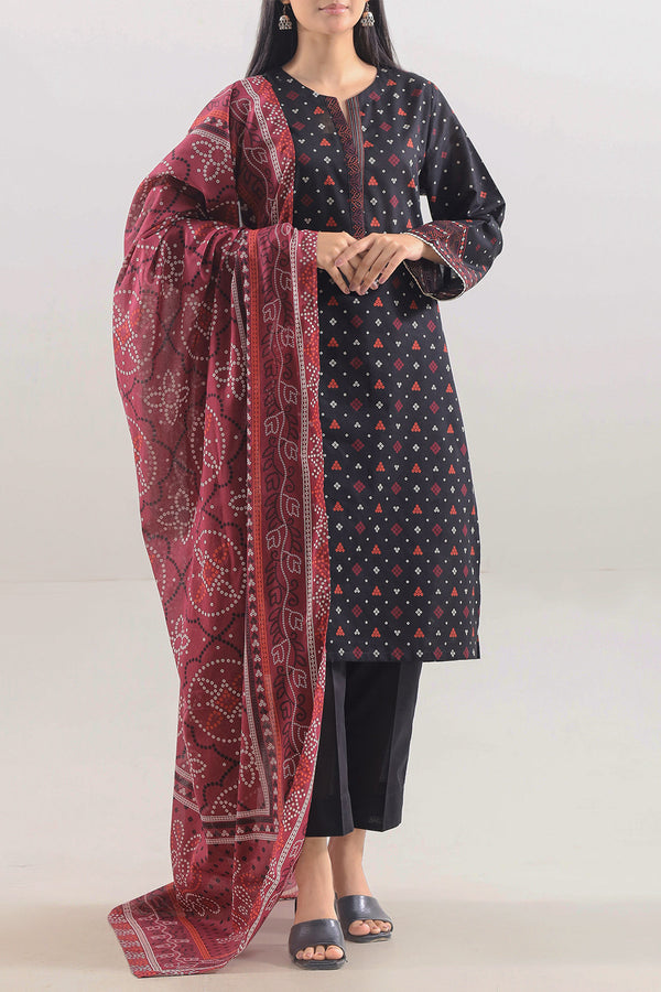 Printed Lawn Stitched 3 Piece