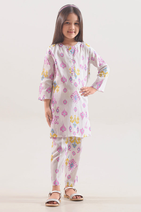 Printed Arabic Premium Lawn Stitched 2 Piece (Shirt/Trouser)