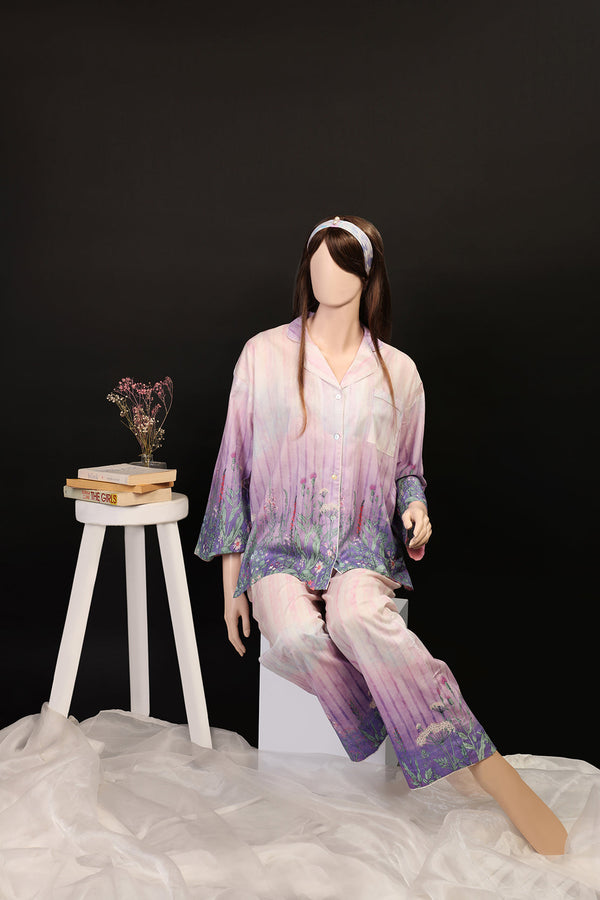 Printed Cambric Stitched Shirt