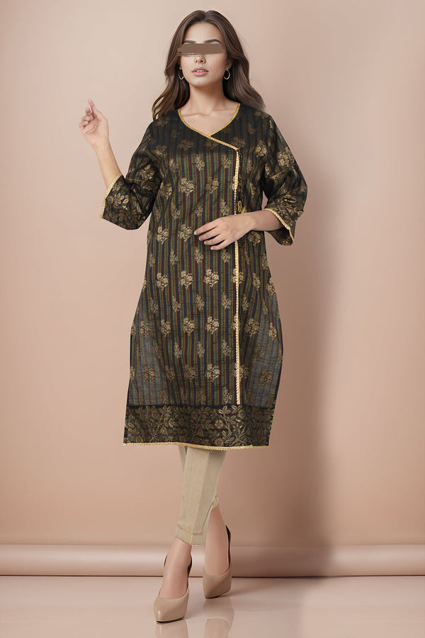 Jacquard Cotton Stitched Shirt & Bottom