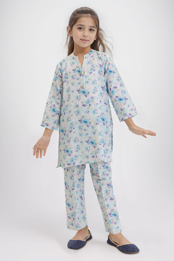 Printed Soft Khaddar Stitched 2 Piece (Shirt/Trouser)