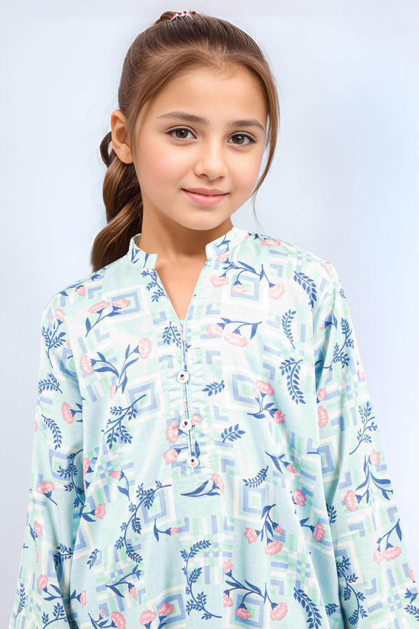 Stitched Smooth Flow Shirt/trouser For Kids