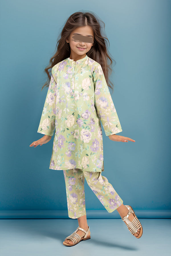Printed Cambric Stitched Shirt/trouser For Kids