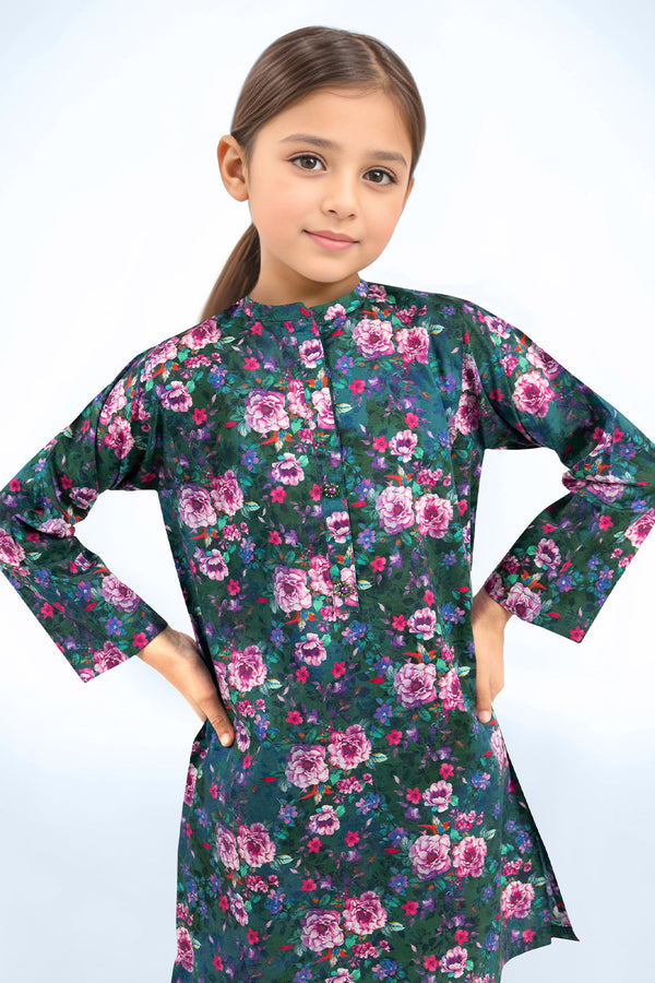 Printed Cambric Stitched Shirt/trouser For Kids