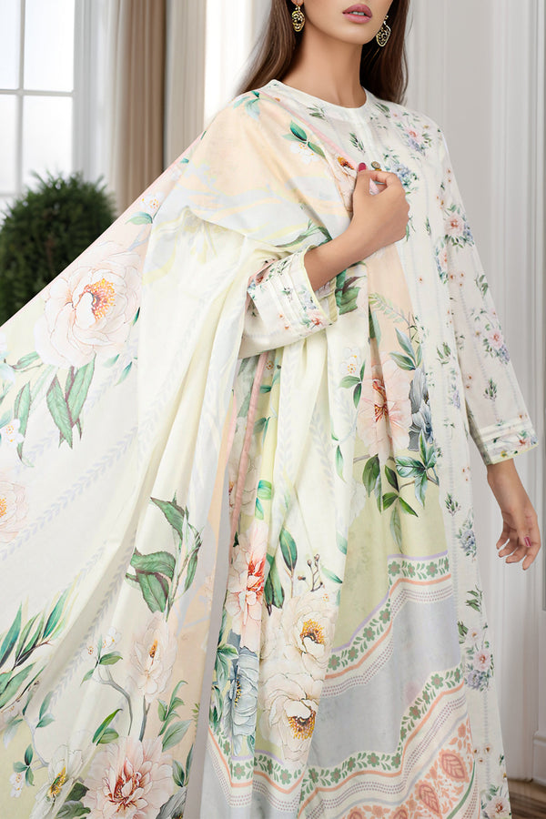 Printed Lawn Stitched 2 Piece (Shirt/Dupatta)