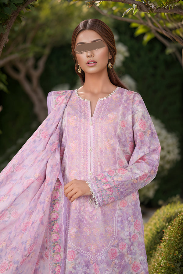 Printed Lawn Stitched 2 Piece (Shirt/Dupatta)