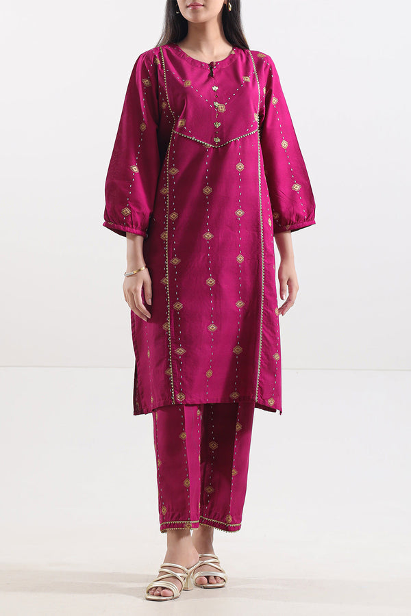 Jacquard Cotton Stitched Shirt