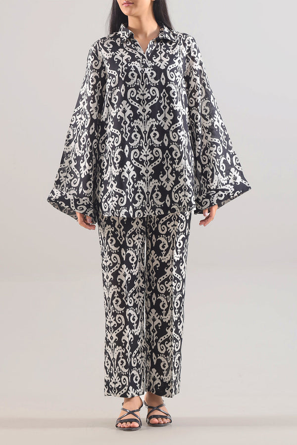 Printed Arabic Lawn Stitched 2 Piece (Shirt/Trouser)