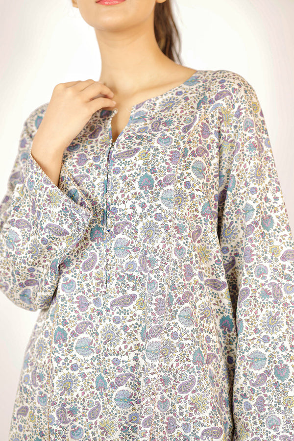 Printed Lawn Stitched 2 Piece (Shirt/Trouser)