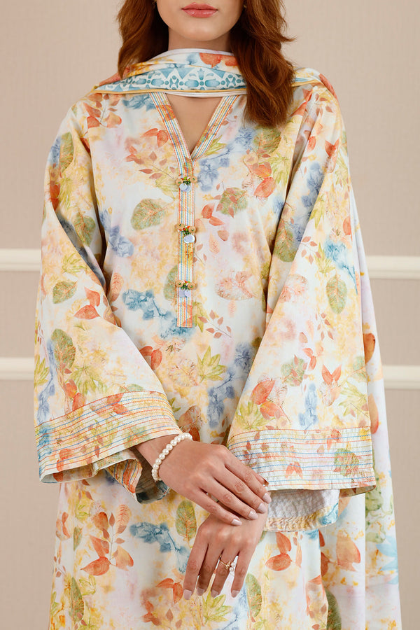 Printed Embroidered Soft Touch Cotton Stitched Shirt