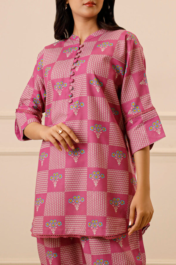 Printed Lawn Stitched 2 Piece (Shirt/Trouser)