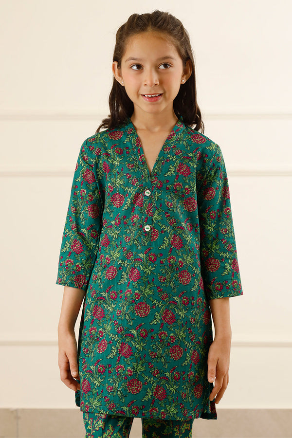 Stitched Cotton Shirt/Trouser For Kids