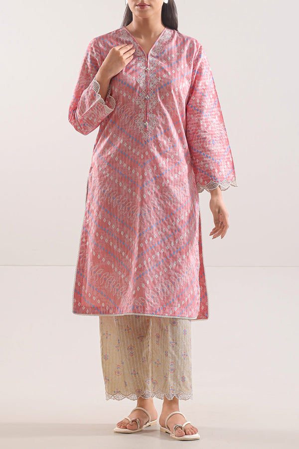 Printed Embroidered Cambric Stitched 2 Piece (Shirt/Trouser)