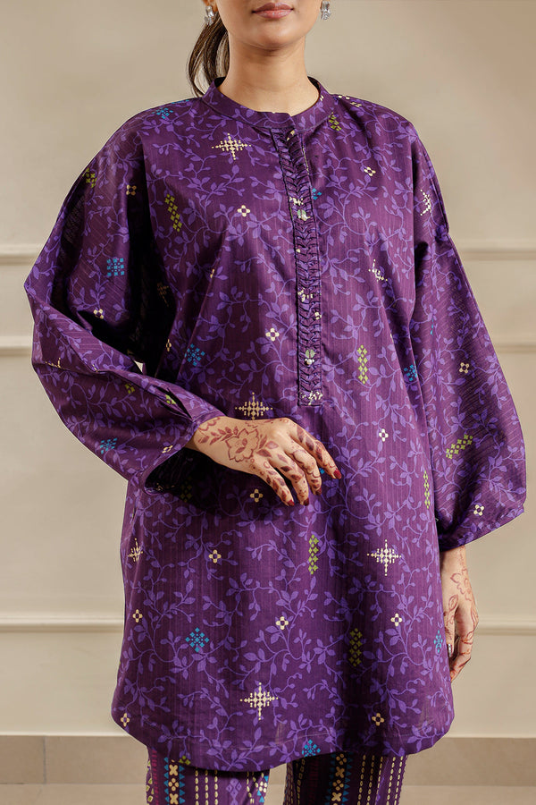 Printed Lawn Stitched 2 Piece (Shirt/Trouser)