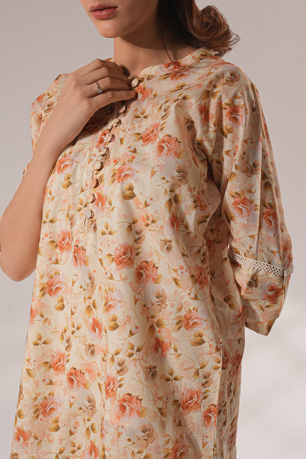 Printed Lawn Stitched 2 Piece (Shirt/Trouser)