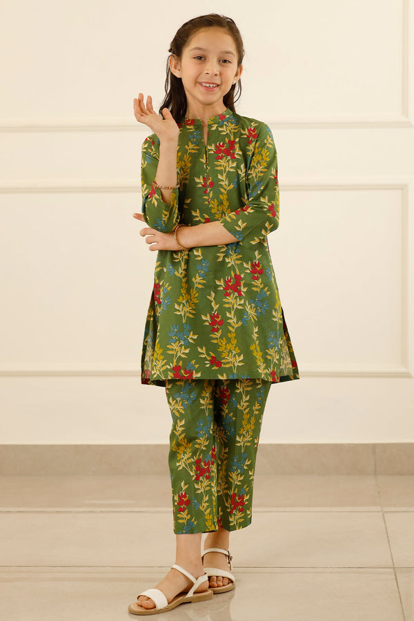 Stitched Soft Touch Cotton Shirt/Trouser For Kids