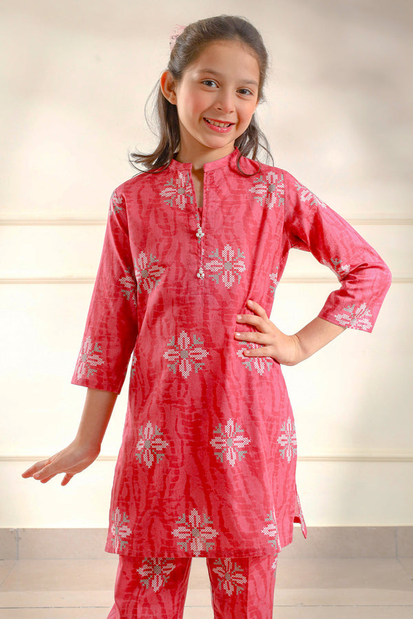 Stitched Soft Touch Cotton Shirt/Trouser For Kids