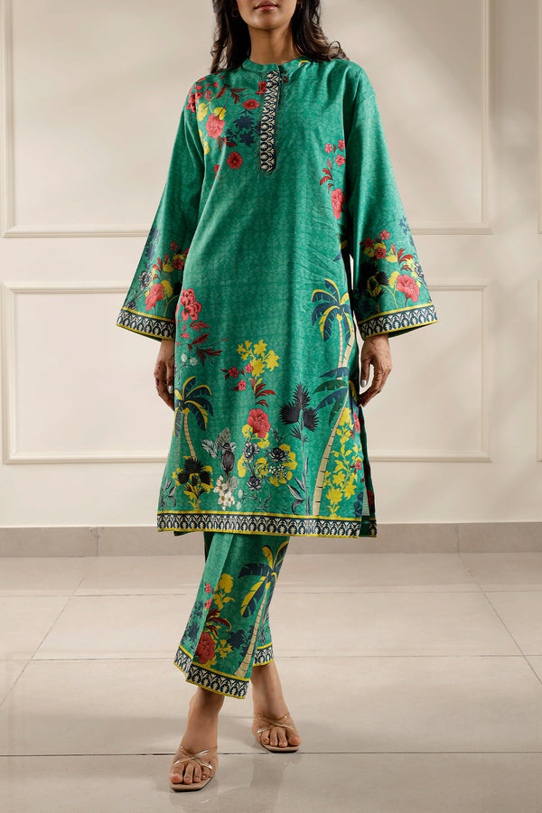 Printed Soft Touch Cotton Stitched 2 Piece (Shirt/Trouser)