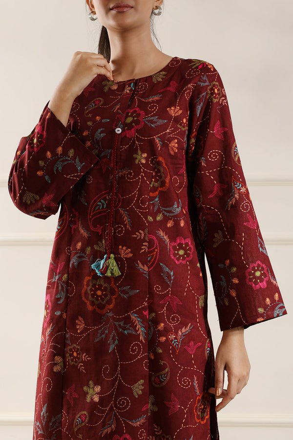 Printed Lawn Stitched Shirt