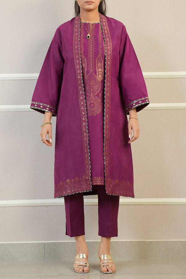 Luxury Pret  Cotton Jacquard Stitched 2 Piece (Shirt/Trouser)