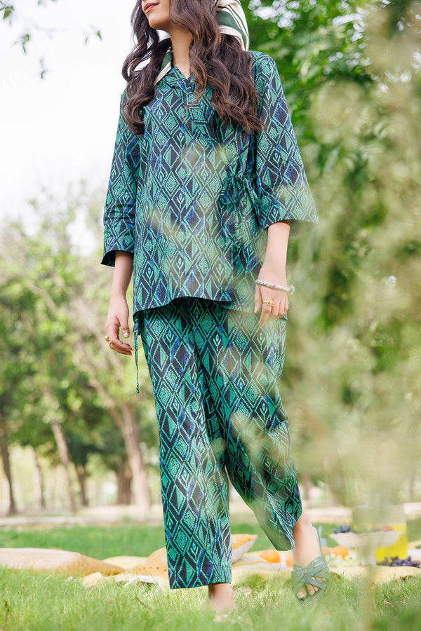 Printed Lawn Stitched 2 Piece (Shirt/Trouser)