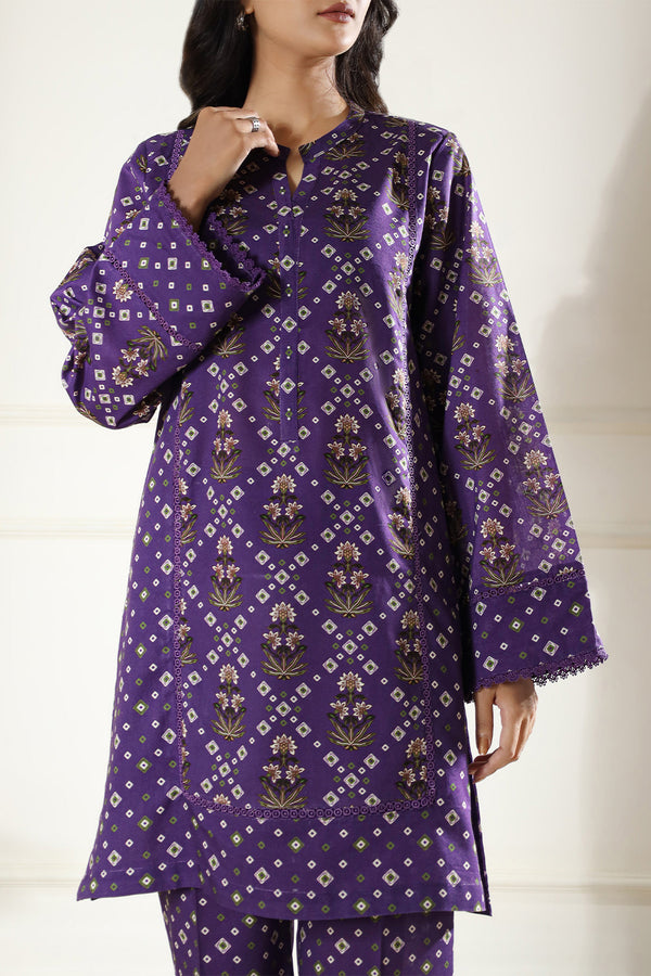 Printed Lawn Stitched 2 Piece (Shirt/Trouser)