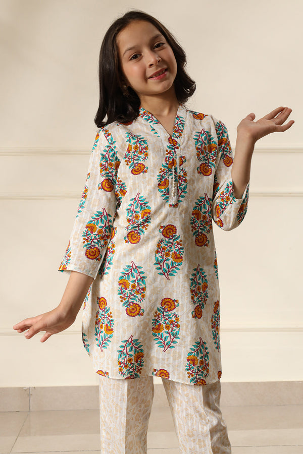 Printed Lawn Stitched 2 Piece (Shirt/Trouser)  For Kids