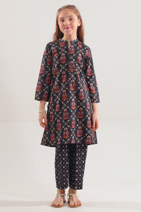 Stitched Printed Lawn Shirt For Kids